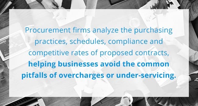 Procurement Firms Help Businesses Avoid Overcharges Or Under-Servicing