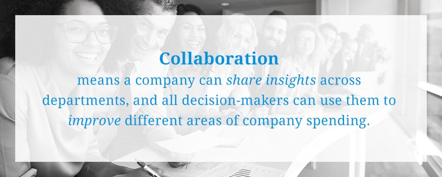 A Company Can Share Insights Across Departments And All Decision Makers Can Use Them To Improve Different Areas Of Company Spending